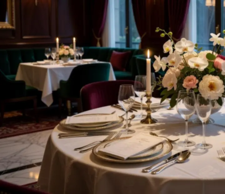 Kameralne, luksusowe przyjęcie prywatne w eleganckim wnętrzu restauracji